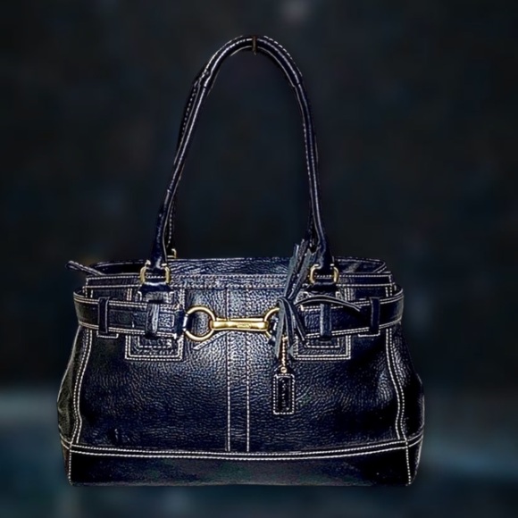 Coach Hampton Coach Leather Satchel like new - Picture 3 of 15